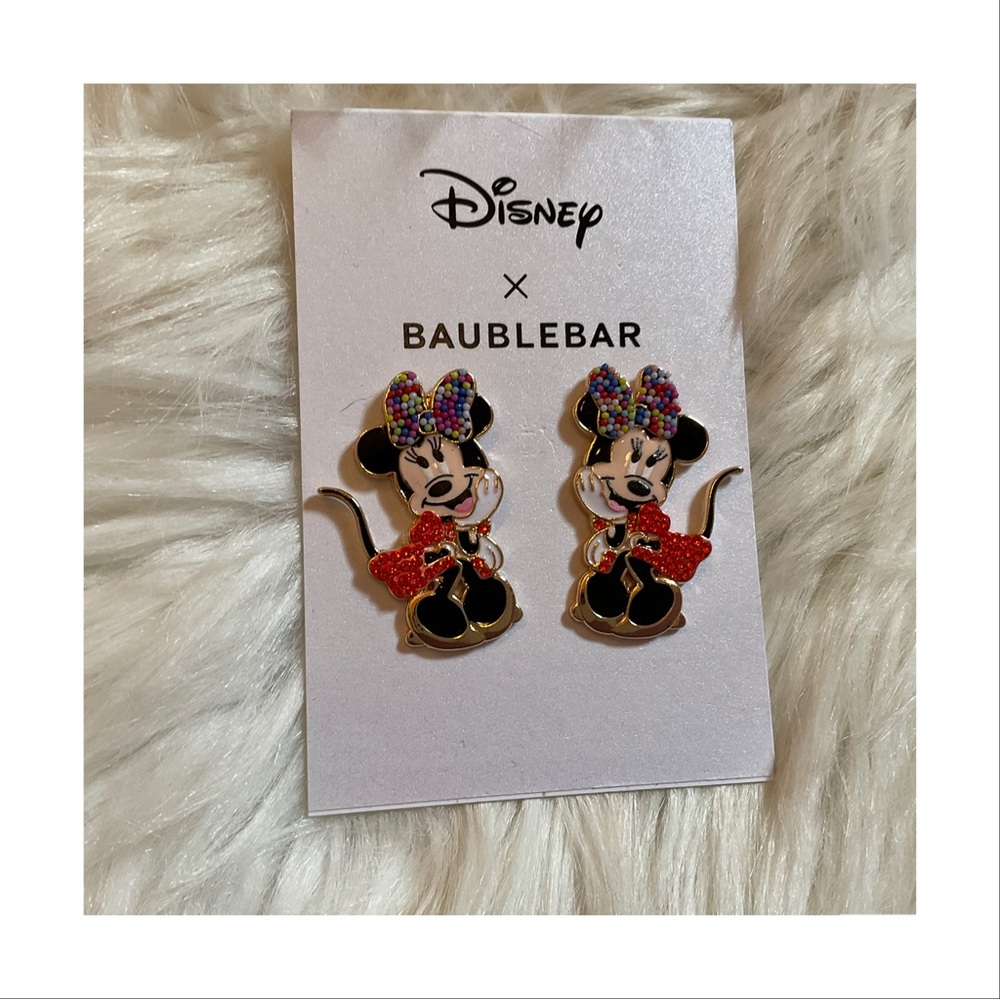 Disney x Baublebar Minnie Mouse Earrings - New on Card